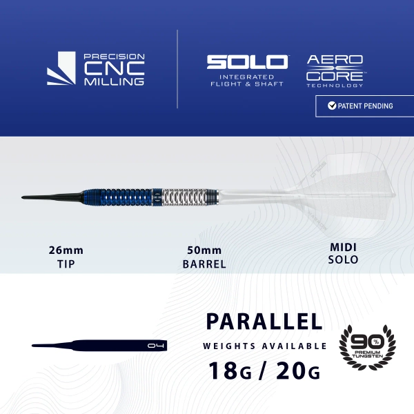 Rzutki Harrows GEO 01 PARALLEL 90% softip