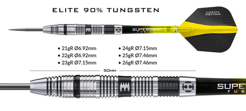 Rzutki Harrows ELITE 90% Steeltip